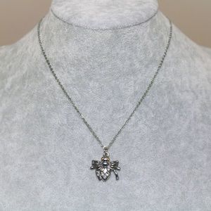 Silver Spider Necklace